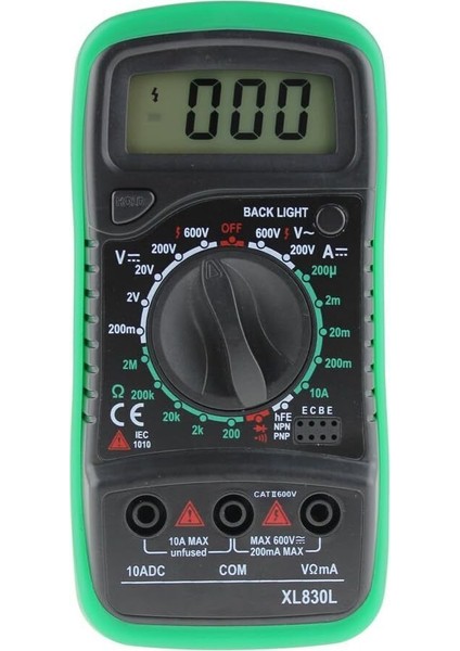 Dijital Multimetre Voltmetre Ampermetre (Yurt Dışından)