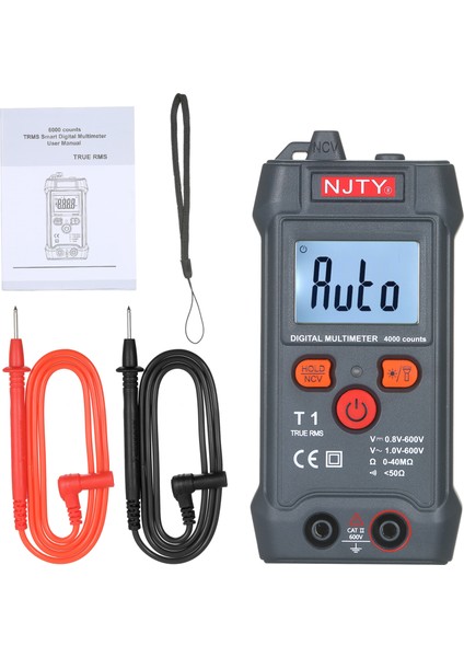 Njty Otomatik Aralık Gerçek Rms 4000 Sayım Ncv LCD Dijital Multimetre (Yurt Dışından) indirimleri