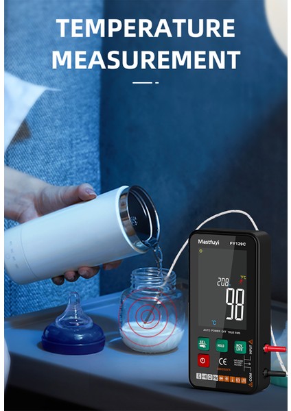 FY129C Dijital Multimetre 5999 Sayım Arka Aydınlatmalı LCD Ac/dc Voltaj Test Cihazı Ncv (Yurt Dışından) indirimleri