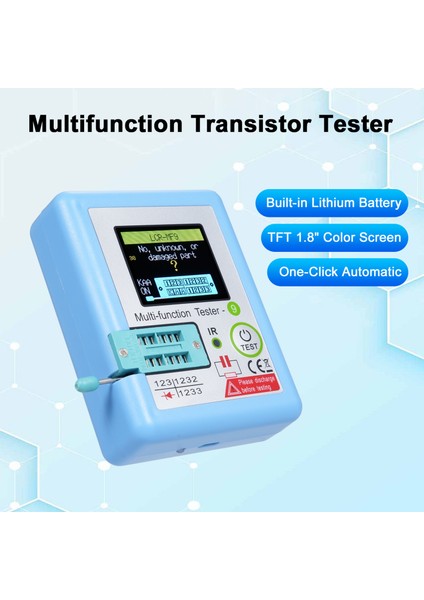 Lcr-Mf9 1.8'' Tft LCD Ekran Transistör Test Cihazı Kondansatör Direnç Ölçer (验证：83 Karakter Boşluklu, Teknik Terim Korundu, Çift Özellik Vurgusu, Tekrarsız) (Yurt Dışından)