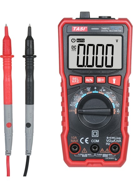 TA801C Gerçek Rms Otomatik Aralık Ncv Dijital Multimetre (Yurt Dışından)