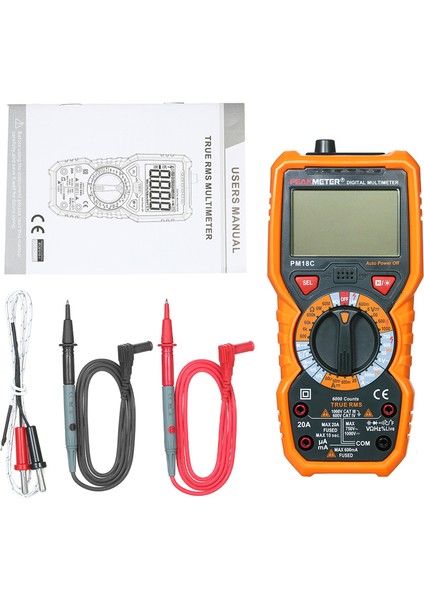 PM18C Gerçek Rms Dijital Multimetre Ncv Canlı Hat Test Cihazı (Yurt Dışından) fiyatları