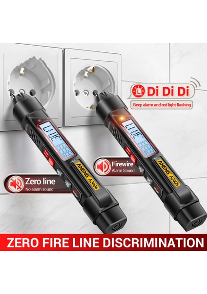 A3006 4000 Göstergeli Ac/dc Dijital Multimetre Yangın Dedektörü (Yurt Dışından)