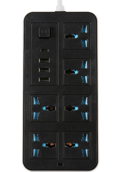 6'lı Akıllı Priz Şeridi - Aşırı Gerilim Korumalı, 3 USB Type-C Port (Yurt Dışından)