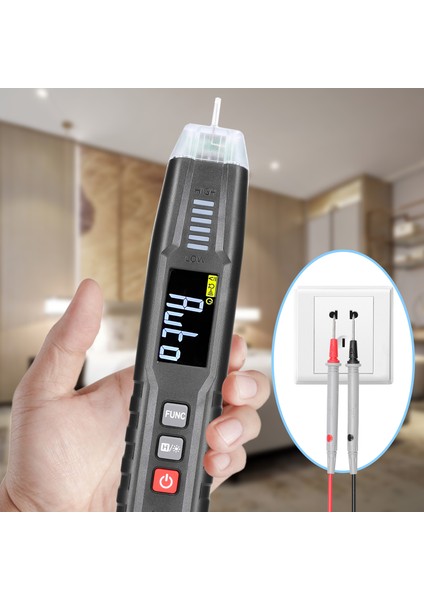 Taşınabilir Ncv 4000 Sayım Kalem Multimetre Voltaj Direnç Ölçer Fener (Yurt Dışından) fiyatları