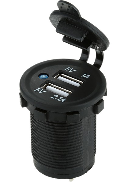 Çift USB 5V/2.1A Araç Şarj Cihazı - Motosiklet, Kamyon, Atv, Tekne (Yurt Dışından) fiyatları