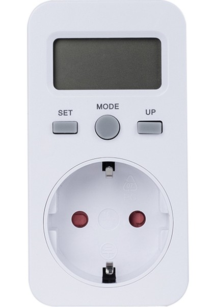 LCD Enerji Ölçer Eu Fişli Elektrik Tüketim Monitörü (Yurt Dışından)