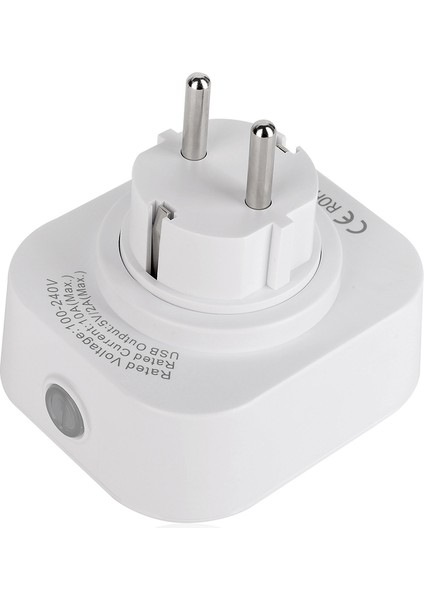 Beyaz Wifi Akıllı Priz Eu Fiş Alexa Google Assistant Uyumlu (Yurt Dışından)