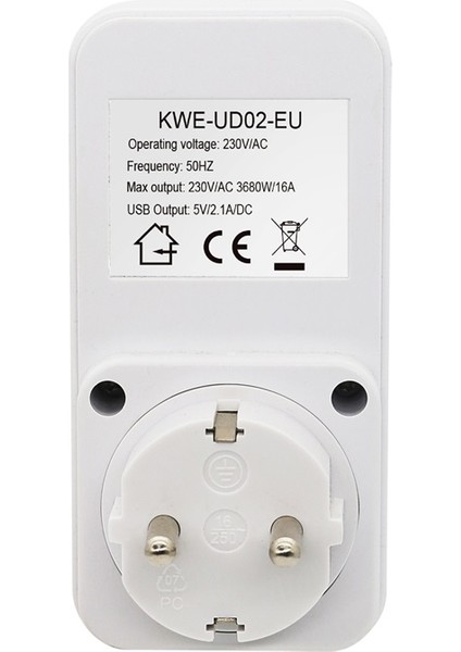 2 USB Portlu Voltaj Koruyuculu Zamanlayıcı Priz (Yurt Dışından) fiyatları