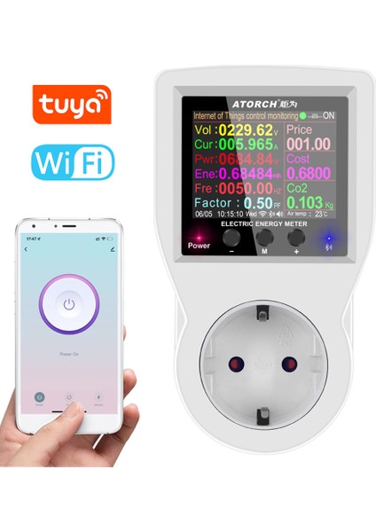 LCD Renkli Ekran Güç Monitörü (Yurt Dışından)