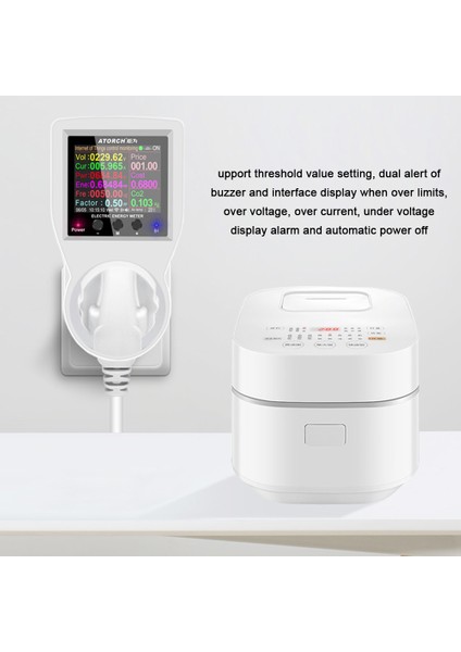 LCD Renkli Ekran Güç Monitörü (Yurt Dışından)