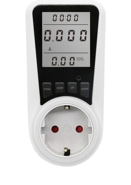 LCD Ekranlı Güç Ölçer Priz - Enerji Tüketim Monitörü 250V Ac (Yurt Dışından)