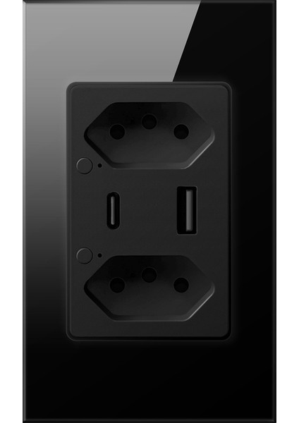 Brazil ZWOT12 Akıllı Duvar Priz Siyah Zigbee Pd Hızlı Şarj Aşırı Yük Korumalı (Yurt Dışından)