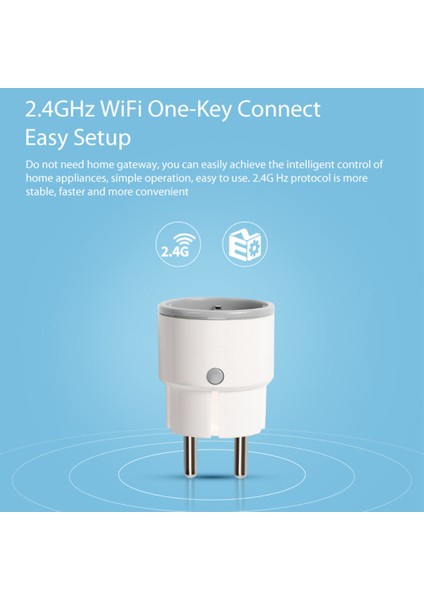 Akıllı Wi-Fi Priz Ab 2000W Beyaz Uygulama ve Ses Kontrolü (Yurt Dışından) indirimleri