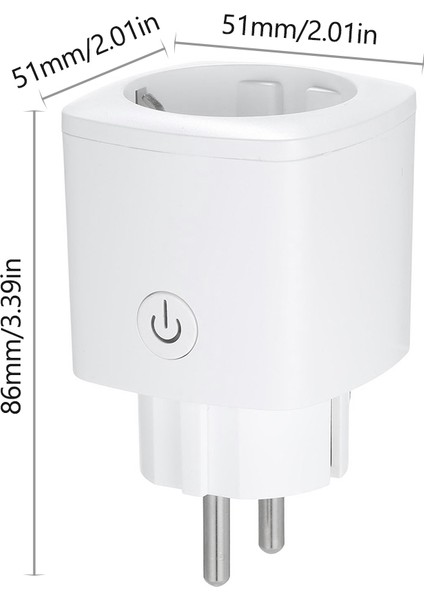 16A Akıllı Priz Wıfı Enerji Izleme Uygulama Kontrollü Google Alexa Uyumlu (Yurt Dışından)