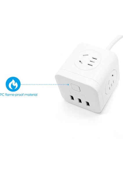 Usb'li Dikey Çoklu Priz 16 Metre Kablolu (Yurt Dışından)