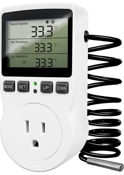 Dijital Termostatlı 120V Sürüngen Serası Amerikan Fişli Priiz (Yurt Dışından)