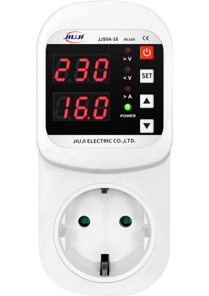 LED Ekranlı Otomatik Voltaj Akım Koruyucu Priz (Yurt Dışından)