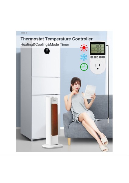 Dijital Termostatlı 120V Sürüngen Serası Amerikan Fişli Priiz (Yurt Dışından) indirimleri