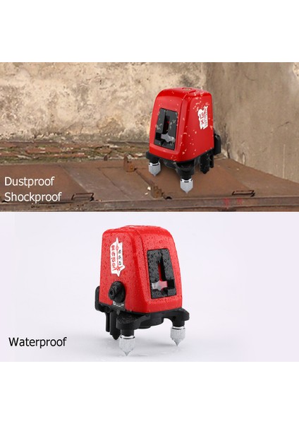 FC435 Mini Taşınabilir 360° Lazer Hizalayıcı - 2 Çizgi 1 Nokta Kırmızı Işık Yatay Dikey (Yurt Dışından)