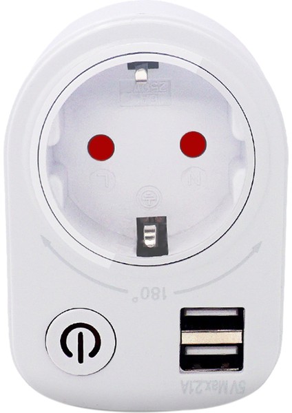 USB Geri Sayım Zamanlayıcılı Şarj Prizi (Yurt Dışından)