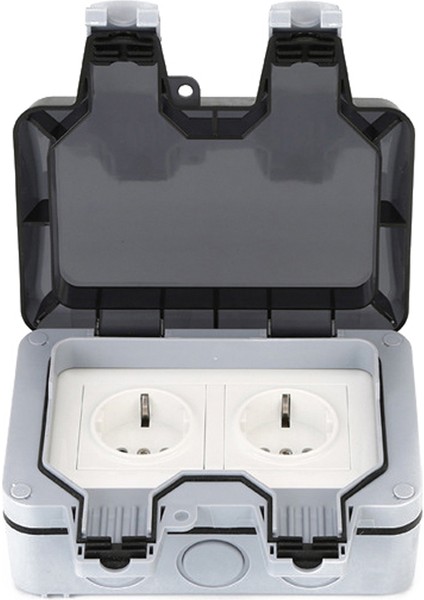 Outdoor Duvar Priz IP66 16A Çiftli Topraklı (Yurt Dışından)