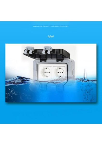 Outdoor Duvar Priz IP66 16A Çiftli Topraklı (Yurt Dışından) fiyatları