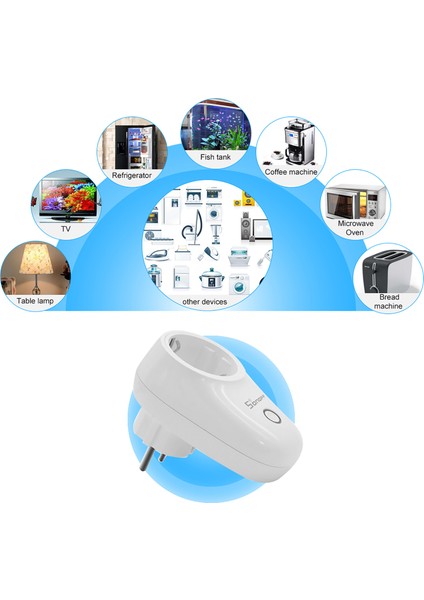 Sonoff S26 Wifi Akıllı Priz Alexa Uyumlu Çoklu Ülke Tip E F (Yurt Dışından)