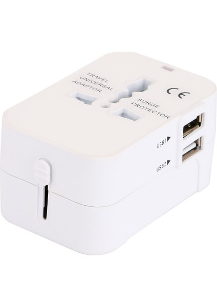 Çift USB Girişli Evrensel Seyahat Adaptörü (Yurt Dışından)