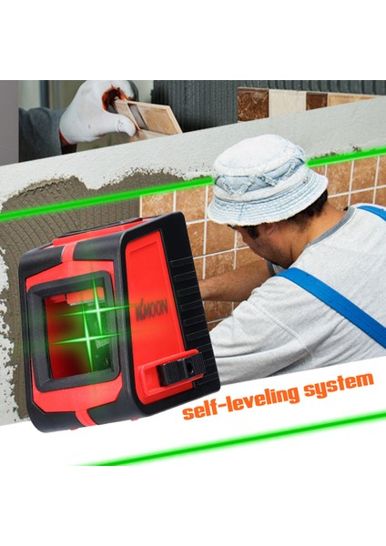2 Çizgili Ses Alarmlı Geniş Pencereli Lazer Hizalayıcı (Yurt Dışından)