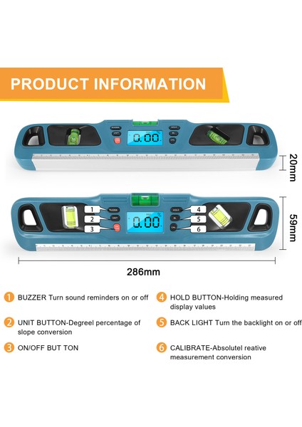 Dijital Manyetik Açıölçer Veri Tutma ve Birim Değiştirme (Yurt Dışından) indirimleri