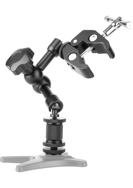 Sihirli Kol 7 Inç Eklemli Sürtünme Kolu Süper Kelepçe Ayarlanabilir Çubuk Kelepçe Pense Klipsi 1/4 Inç ve 3/8 Inç Dişli Dslr Kamera Donanımı/lcd Monitör/led (Yurt Dışından)