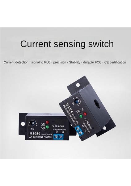 Akım Algılama Anahtarı Indüksiyon Rölesi Ac Bağlantı Cihazı Plc Sinyali Limit Üzeri Kapalı Ac 0.2-30A (Nc M3056) (Yurt Dışından) fiyatları