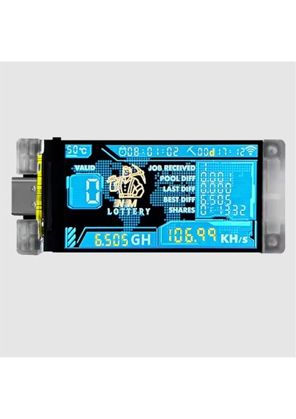 Bitco Nerd Miner Btc Crypto Solo Lottery 117KH/S Heltec Vision Master T190 Tüketim Wifi Bağlantısı (Yurt Dışından)