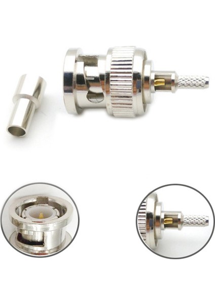 10 Adet Bnc Erkek Fiş Penceresi Düz Kıvrım RG174 RG316 RG179 Kablo Adaptörü 50 Ohm (Yurt Dışından)