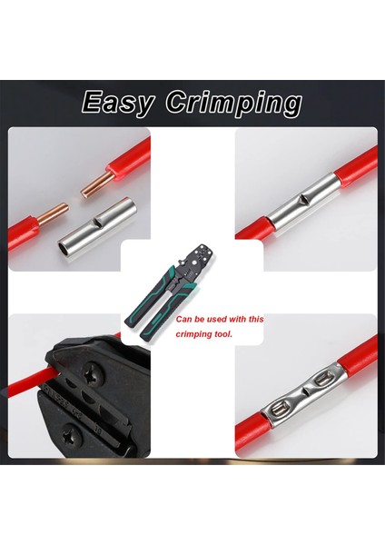 80 Adet 6 Değer 4/6/8AWG Yalıtımsız Uç Bağlantı Kiti Otomotiv Için Isıyla Büzüşen Boru Uç Bağlantı Konnektörü (Yurt Dışından) modelleri