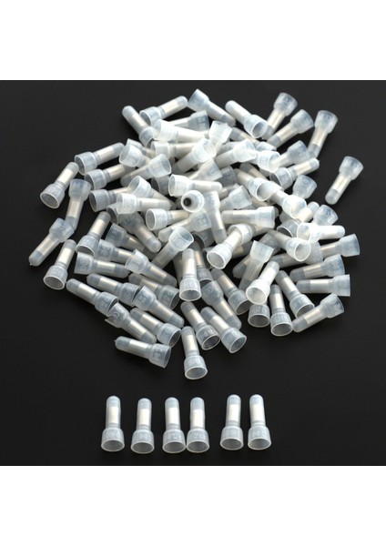 100 Adet Naylon Kapalı Uç Kapağı Yalıtımlı Konnektörler Tel Sıkma Terminali 16-14 Awg (Yurt Dışından) fırsatları