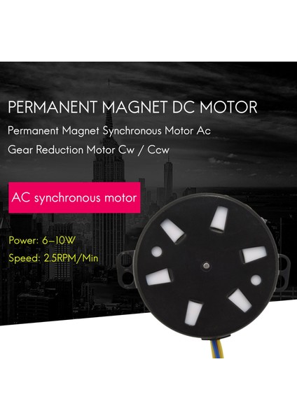 50KTYZ AC220V 10W 0.5A 2.5r/ Min Kalıcı Mıknatıslı Senkron Motor Ac Dişli Azaltma Motoru Cw / Ccw (Yurt Dışından)