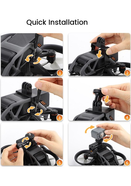 Gopro Için Genişletilmiş Adaptör Montaj Tutucu INSTA360 Eylem Kamera Avata Drone Aksesuarları Için Sabit Braket Tabanı (Yurt Dışından)