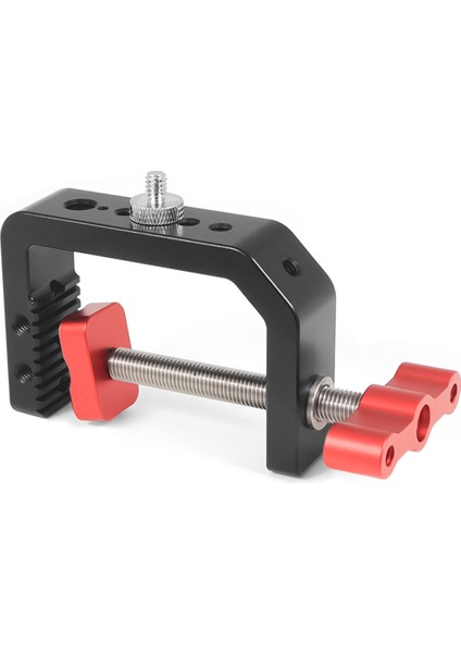 C Kelepçe Kamera Masası Kelepçe Montaj Standı 1/4 3/8 Vida Deliği Kamera Fotoğrafçılığı Video Dolgu Işığı Masaüstü Braketi (Yurt Dışından) modelleri