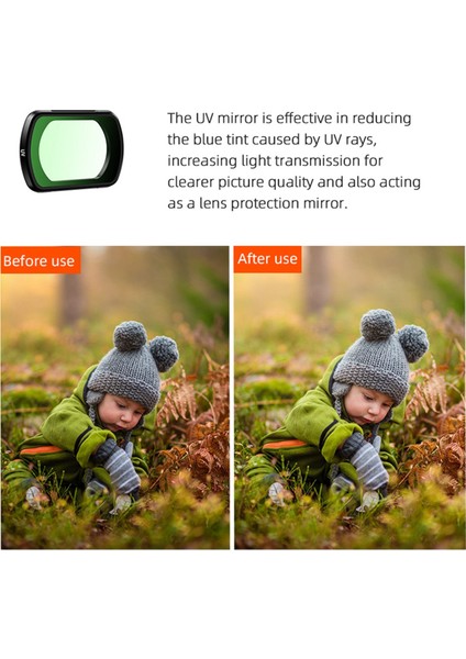 Brdrc Filtre Kiti Uv Cpl ND16 Filtre Seti Djı Osmo Pocket 3 Aksesuarları Kamera Optik Cam Filtreleri (Yurt Dışından) modelleri
