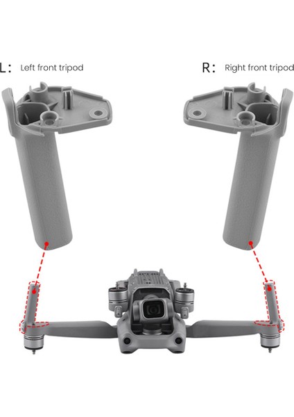 Djı Mavic Air 2 S Onarım Bacaklar Iniş Takımı Sol/sağ Önkol Tripod Bacak Yedek Parça Yedek Aksesuarlar (Yurt Dışından) indirimleri