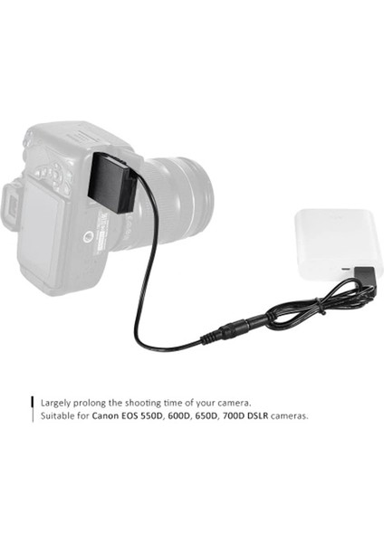 Dr-E8 Kukla Pil Dc Güç Bankası ile USB Adaptör Kablosu Değiştirme Canon Eos 550D 600D 650D 700D Dslr Kameralar Için Lp-E8 (Yurt Dışından) modelleri