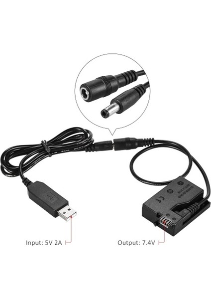Dr-E8 Kukla Pil Dc Güç Bankası ile USB Adaptör Kablosu Değiştirme Canon Eos 550D 600D 650D 700D Dslr Kameralar Için Lp-E8 (Yurt Dışından) fırsatları