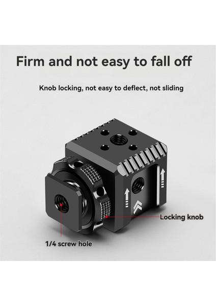 Üçlü Sıcak Yuva Montaj Adaptörü 1/4 Arri Delikli Sıcak Yuva Monitör Tabanı Mikrofon Dolum Işığı Braketi Tutucu Slr Kamera Kafesi Için (Yurt Dışından)
