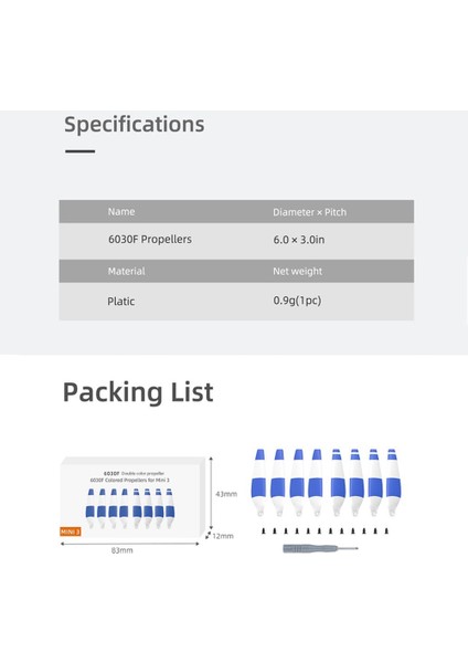 Mini 3 Pervaneler Için Djı Mini 3 Pro Drone ile Uyumlu Yedek Düşük Gürültülü Hızlı Açılan Bıçak Aksesuarları, D (Yurt Dışından) indirimleri