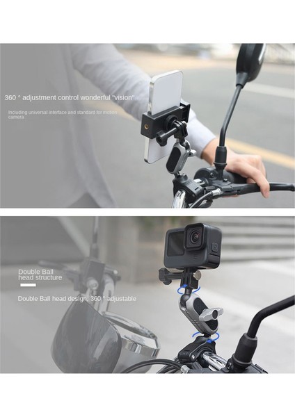 Gopro 11 10 9 INSTA360 Osmo Eylem Kamera Motosiklet Tutucu Aksesuarları Gidon Dağı Bisiklet Braketi (Yurt Dışından)