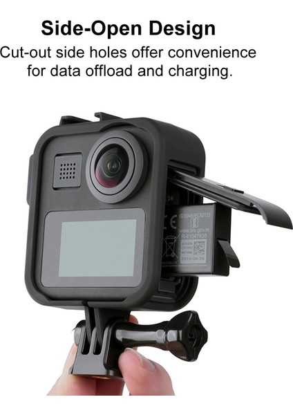 Gopro Max 360 Için Çerçeve Kılıf Ekran Koruyucu Temperli Koruyucu Lens Filmi Konut Kapak Dağı Gopro Max Için (Yurt Dışından)