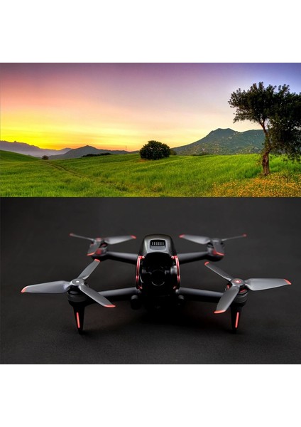 Rc Drone Anti-Drop Koruyucu Kitleri Djı Fpv Drone Lens Tampon Koruyucu Gimbal Koruma Aksesuarları, Kırmızı (Yurt Dışından)