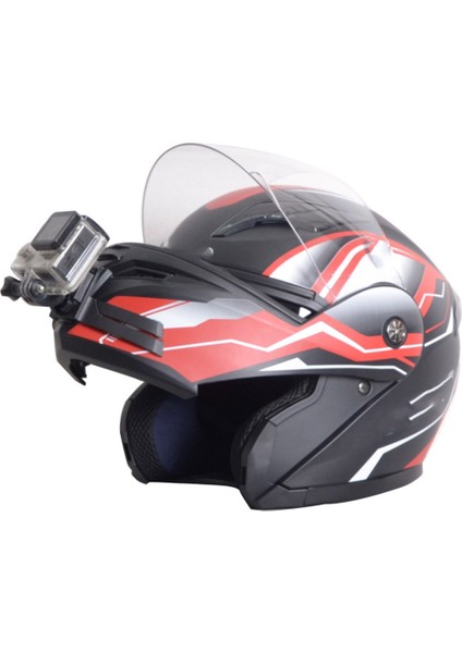 Motosiklet Kask Çene Standı Montaj Tutucu Gopro Hero 10 9 8 7 Eylem Kamera Aksesuarı (Yurt Dışından)